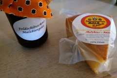 Auch Marmelade und Käse gibt es mit Malzgeschmack.